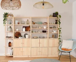 Astigarraga Kit Line Tablette en bois pour étagères GALA de 79,6 cm de large, 25x75,5 cm