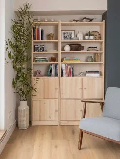 Astigarraga Kit Line Tablette en bois pour étagères GALA de 79,6 cm de large, 25x75,5 cm