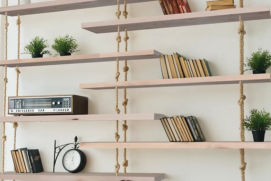 Tablette en bouleau massif L.80x l.20 cm ép.18mm