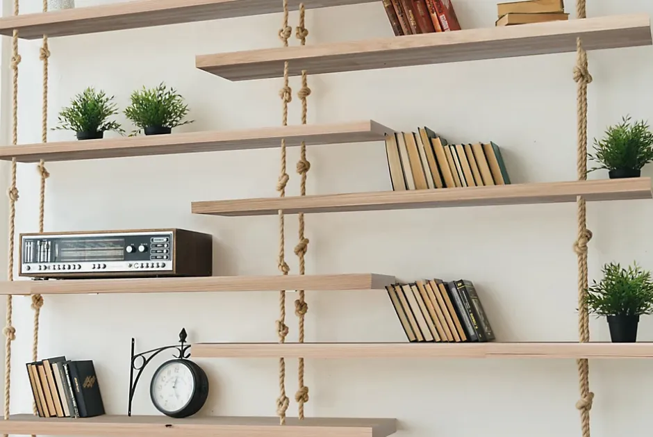 Tablette en chêne massif marron 40 x 200 cm, ép.18 mm- Online