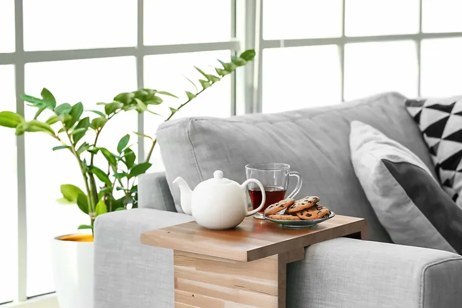 Tablette en chêne massif marron 40 x 80 cm, ép.18 mm