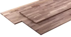 Tablette en noyer massif marron 60 x 200 cm, ép.18 mm-