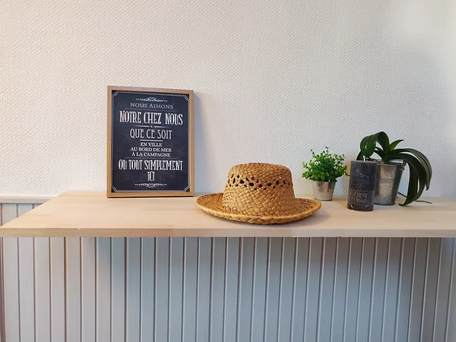 Tablette Frêne bois massif, L.250 x l.60 cm, Ep.18 mm-Wood&Sens Discount