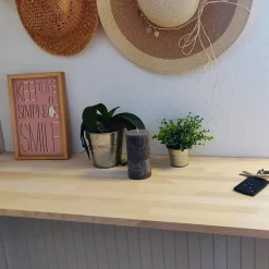 Tablette Frêne bois massif, L.200 x l.50 cm, Ep.18 mm-Wood&Sens Best