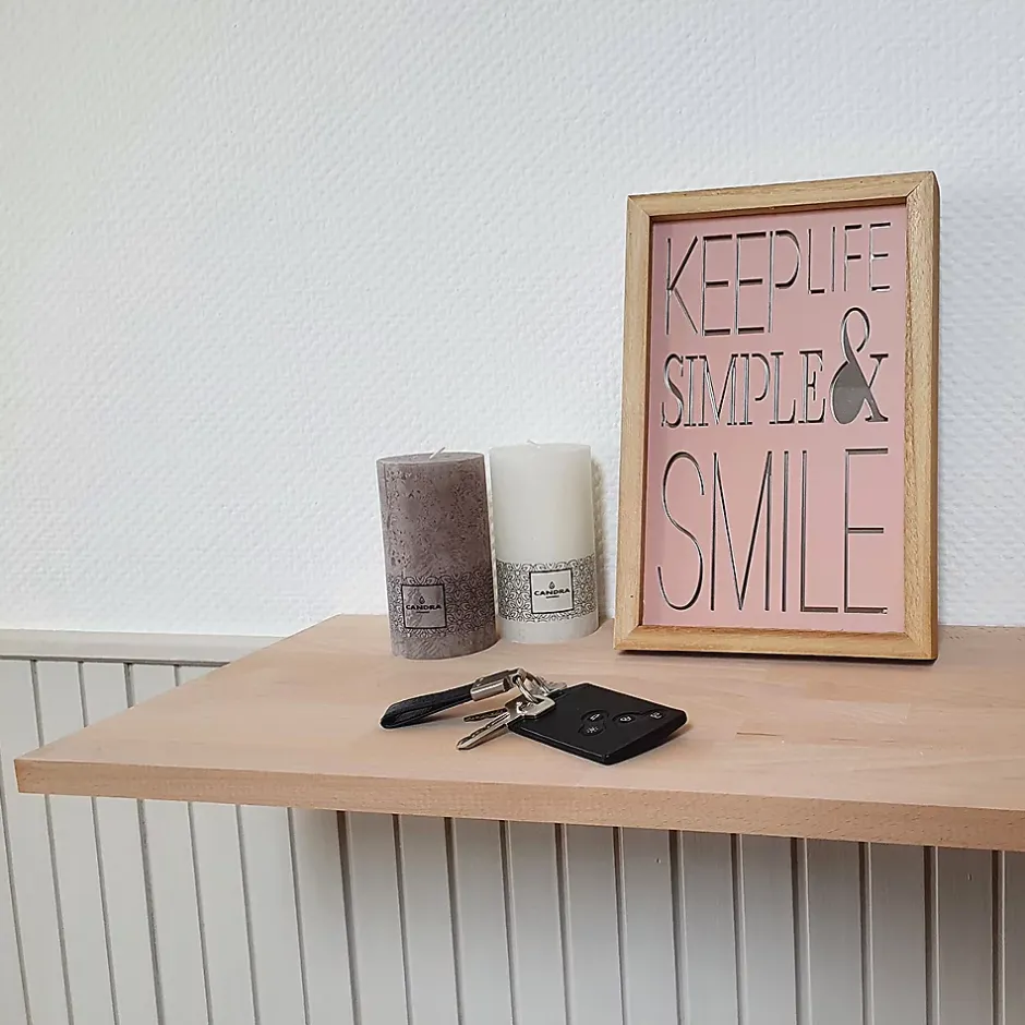 Wood&Sens Tablette Hêtre Massif Lamellé Collé Abouté, L.250 cm x l.60 cm, Ep.18 mm