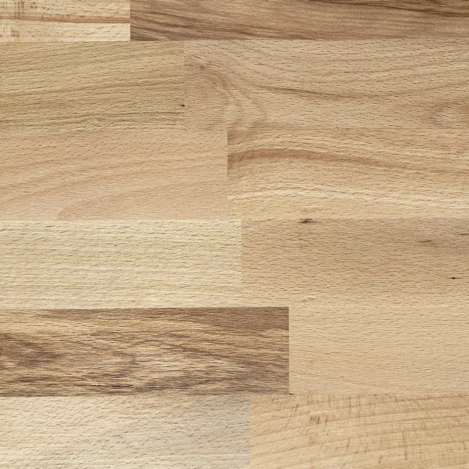 Wood&Sens Tablette Hêtre Massif Lamellé Collé Abouté, L.250 cm x l.60 cm, Ep.18 mm