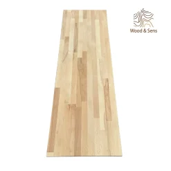 Wood&Sens Tablette Hêtre Massif Lamellé Collé Abouté, L.120 cm x l.30 cm, Ep.18 mm