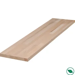 Forestea Tablette hêtre massif lamellé collé abouté 1200 x 200 x 18 mm