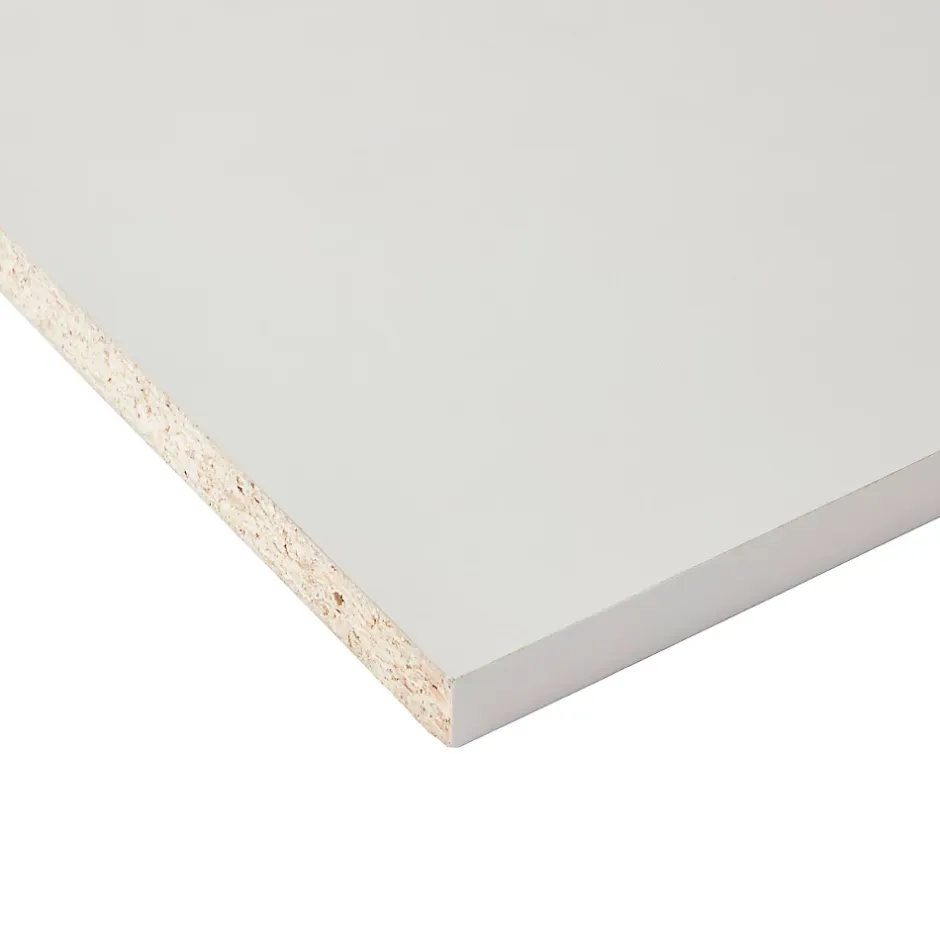 Tablette mélaminé blanc 40 x 250 cm, ép.1,8 cm- Discount