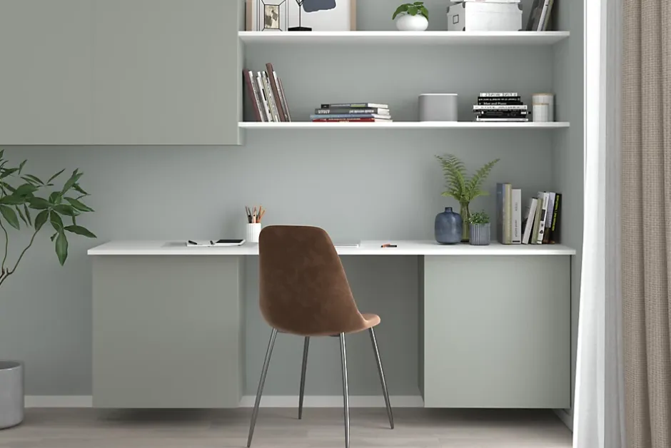 Tablette mélaminé blanc 30 x 250 cm, ép. 1,8cm