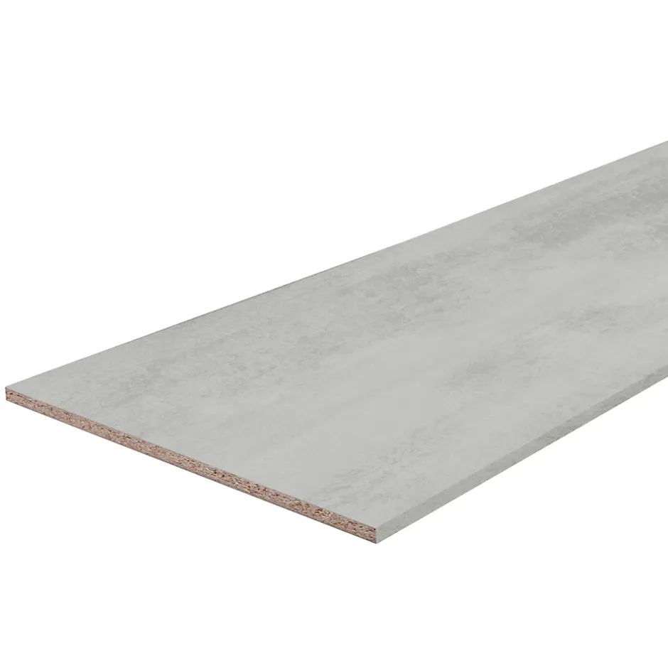 Tablette mélaminé béton Kala 60 x 250 cm,ép.1,8 cm- Sale