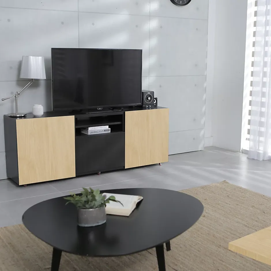 Tablette mélaminé chêne - 120 x 30 cm, ép.18mm (vendu à la tablette)