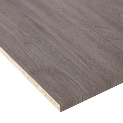 Tablette mélaminé chêne gris, 250 x 60 cm, ép.18 mm