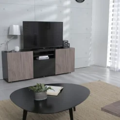 Tablette mélaminé chêne gris - 250 x 30 cm, ép.18 mm (vendu à la tablette)