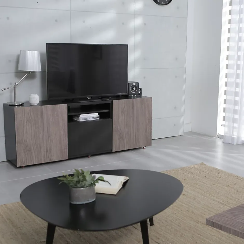 Tablette mélaminé chêne gris - 120 x 80 cm, ép.18 mm (vendu à la tablette)- Hot