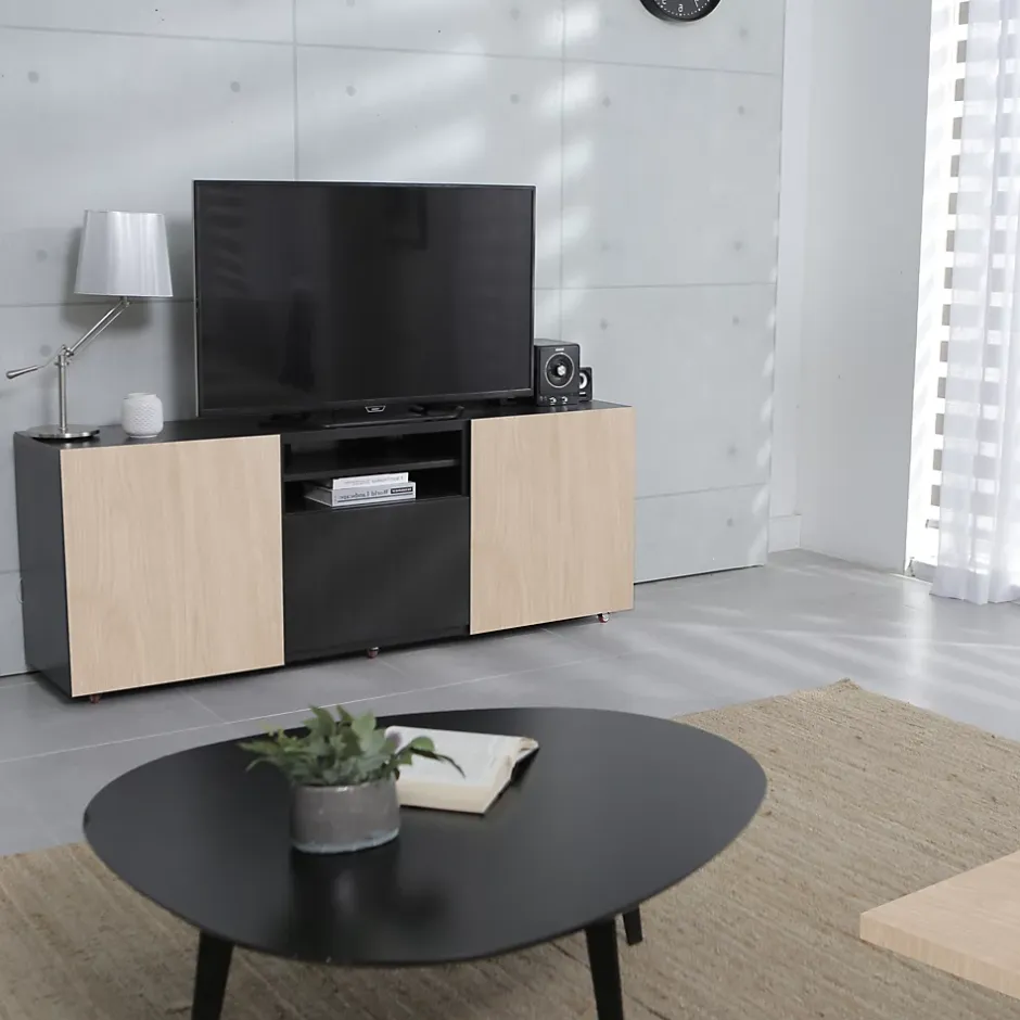 Tablette mélaminé chêne pâle, 120 x 40 cm, ép.18 mm