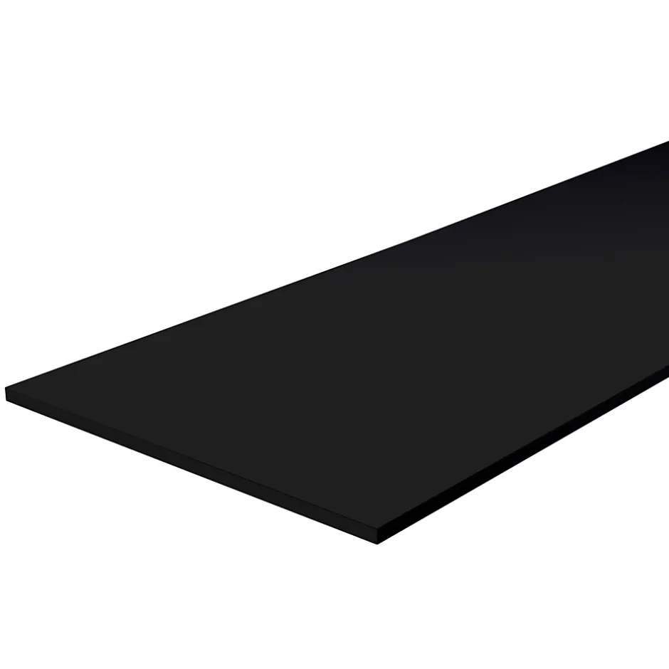 Tablette mélaminé noir Berb 60 x 120 cm,ép.1,8 cm-
