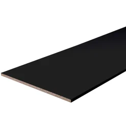 Tablette mélaminé noir Berb 60 x 250 cm,ép.1,8 cm