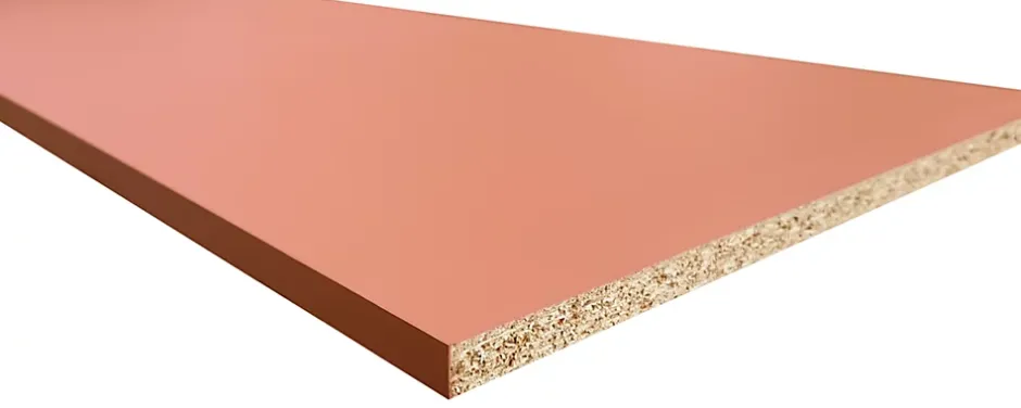 Tablette mélaminée Ninna couleur terracotta 250x50x1.8 Cm- Outlet