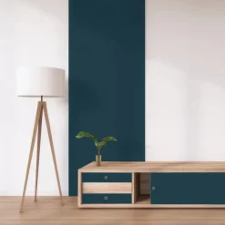 Tablette mélaminée Ninna couleur bleu abysse 250x50x1.8 Cm