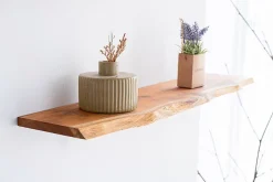 Tablette murale en Teck huilée L.120xl.18cm ep.18mm