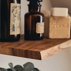 Tablette murale en Teck huilée L.60xl.18cm ep.18mm