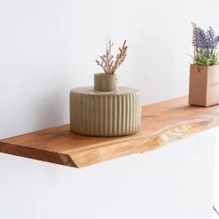 Tablette murale en Teck huilée L.60xl.18cm ep.18mm
