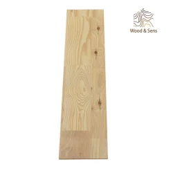 Wood&Sens Tablette Pin Rustique bois massif, L.80 x l.20 cm x Ep.22 mm