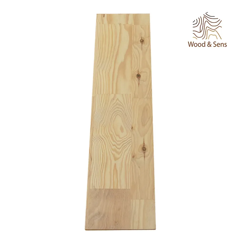 Wood&Sens Tablette Pin Rustique bois massif, L.80 x l.20 cm x Ep.22 mm
