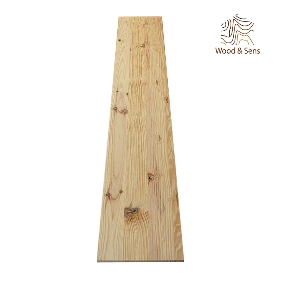 Wood&Sens Tablette Pin Rustique bois massif, L.120 x l.20 cm, Ep.22mm