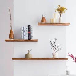 Tablette pour étagère acacia 120 x 18 x 1.8 cm