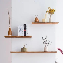 Tablette pour étagère acacia 90 x 18 x 1.8 cm-