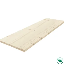 Forestea Tablette sapin massif lamellé collé abouté 1200 x 400 x 18 mm