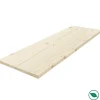 Tablette sapin massif lamellé collé abouté 2000 x 200 x 18 mm-Forestea Clearance