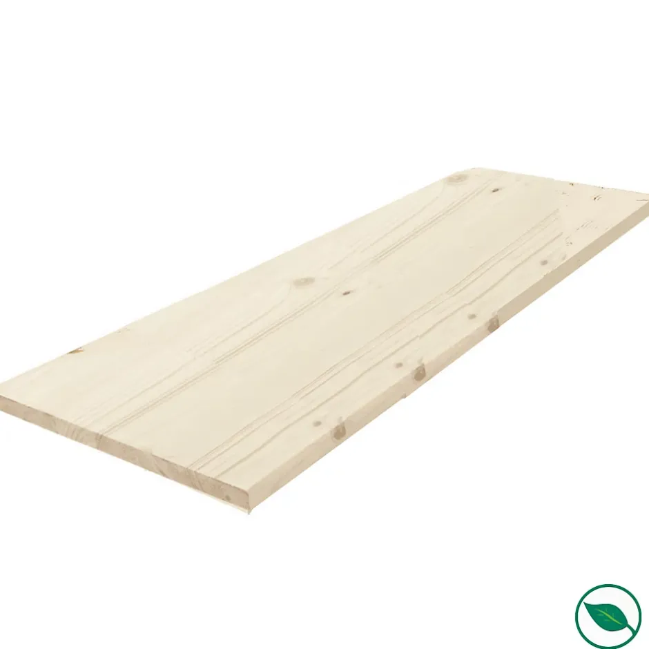 Tablette sapin massif lamellé collé abouté 2000 x 200 x 18 mm-Forestea Clearance