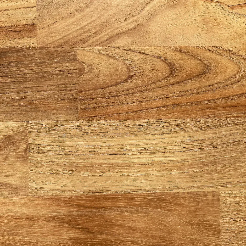 Wood&Sens Tablette Teck Massif Abouté, L.200 cm x l.30 cm, Ep.18 mm