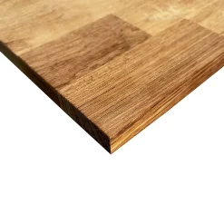 Wood&Sens Tablette Teck Massif Abouté, L.250 cm x l.60 cm, Ep.18 mm