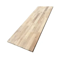 Tablette Teck Massif Abouté, L.120 cm x l.40 cm, Ep.18 mm-Wood&Sens New