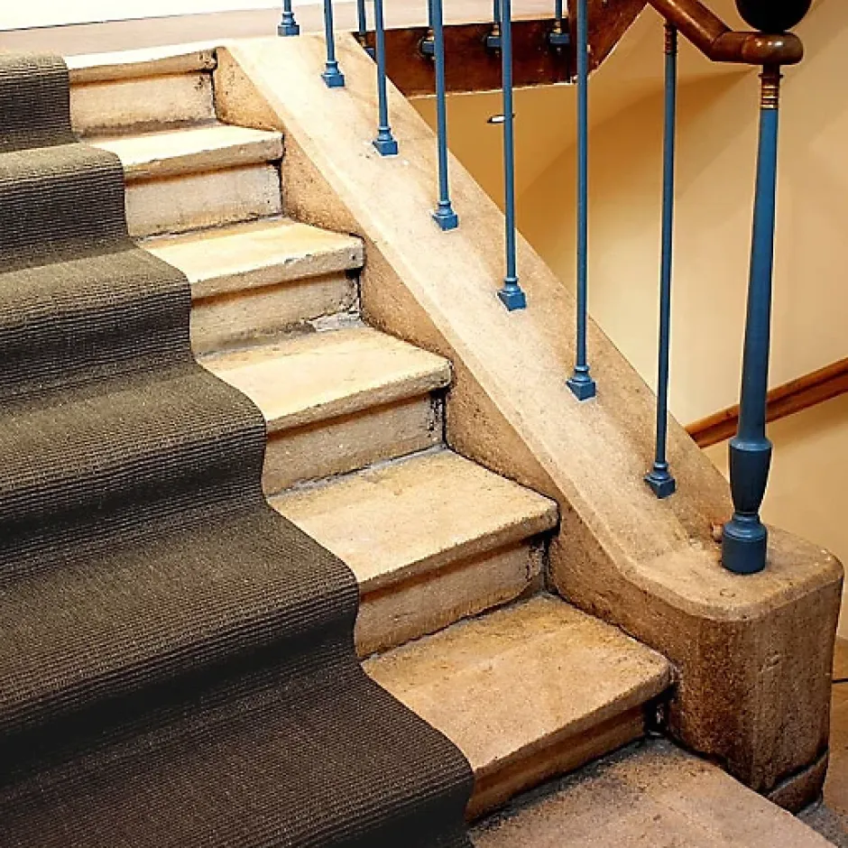 Décoweb Tapis de passage en sisal couloir et escalier - Moka - Rouleau de 0,67m x 6m