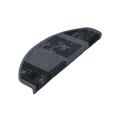 Tapis d'escalier Akzent Gris Demi-circulaire 23,5 x 65 cm --Floordirekt Outlet