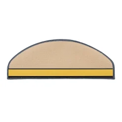 Tapis d'escalier Akzent Gris Demi-circulaire 23,5 x 65 cm --Floordirekt Outlet