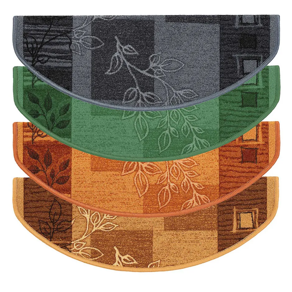 Tapis d'escalier Akzent Gris Demi-circulaire 23,5 x 65 cm --Floordirekt Outlet