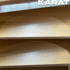 Floordirekt Tapis d'escalier Arktik Transparent Demi-circulaire 23,5 x 65 cm -