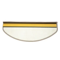 Tapis d'escalier Baleno Beige 23,5 x 65 cm Demi-circulaire --Floordirekt Online