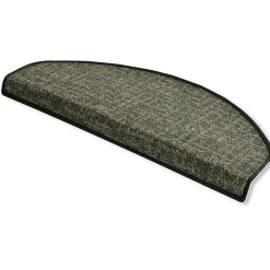 Floordirekt Tapis d'escalier Bermuda Vert Demi-circulaire -