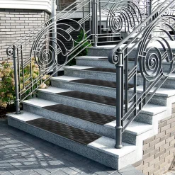 Floordirekt Tapis d'escalier en caoutchouc Antidérapant Madras 25 x 75 cm