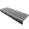 Tapis d'escalier en caoutchouc Antidérapant Gris 25 x 73 cm --Floordirekt Best