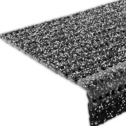 Tapis d'escalier en caoutchouc Antidérapant Gris 25 x 73 cm --Floordirekt Best