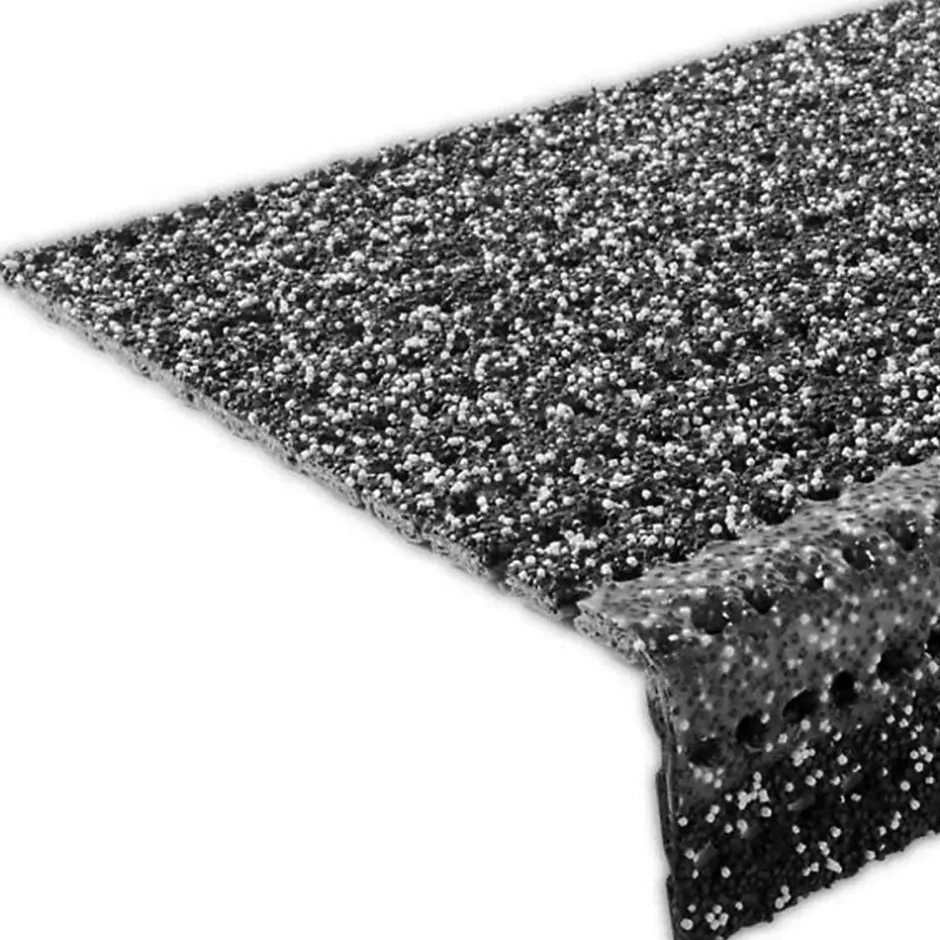 Tapis d'escalier en caoutchouc Antidérapant Gris 25 x 73 cm --Floordirekt Best