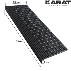 Floordirekt Tapis d'escalier extérieur, antidérapant, Diamond, 25 x 65 cm, 1 pièce -